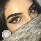 Lentilles de contact colorées sur ordonnance roses Adriene