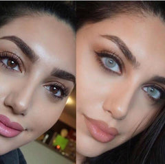 Hidrocor Quartz Blue Gray Prescription Colored Contact Lenses