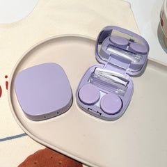 Like Fish Solid Color Portable Colored Contact Lens Case