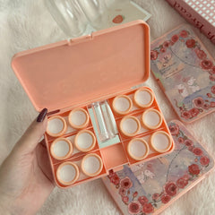 Romantic Rose Manor Colored Contact Lens Case