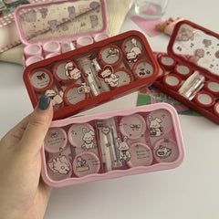 Sweet Bunny Garden Colored Contact Lens Case