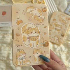 Estojo para lentes de contato coloridas Fluffy Cat Tales