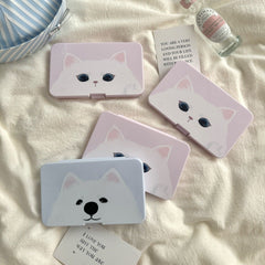 Kitten Puppy Head Colored Contact Lens Case