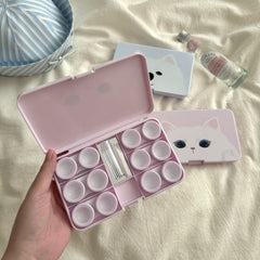 Kitten Puppy Head Colored Contact Lens Case