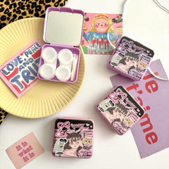 Cool Girl Colored Contact Lens Case