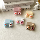 Lovely Pastel-Style Cake Colored Contact Lens Case