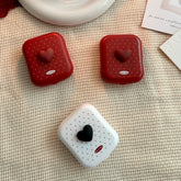 Polka Dot Heart Colored Contact Lens Case