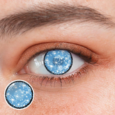 Lentilles de contact colorées bleues Glaciar Cosplay