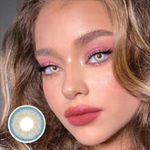 Lentilles de contact colorées bleues Galor