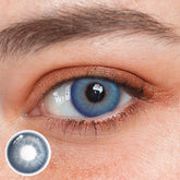 Lentilles de contact colorées bleues Feya