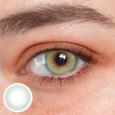 Lentilles de contact colorées sur ordonnance Pure Nature bleu-marron