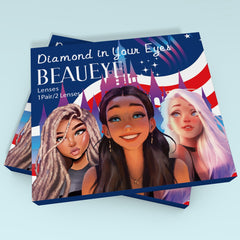 Lentes de contato coloridas de esclera preta cega de Halloween 17mm