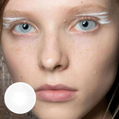 Lemon Hind White Colored Contact Lenses