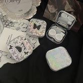 Shining Butterflies Colored Contact Lens Case