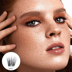 Adriana svarta fransar - 14mm