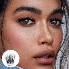 Čierne riasy Bianca - 12 mm