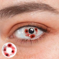 Cosplay Bloodshot Red Colored Contact Lenses