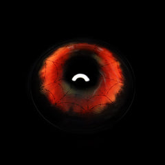 Kontaktné šošovky Cosplay Spider Web červenej farby