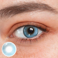 Yara Flowing Blue Colored Contact Lenses