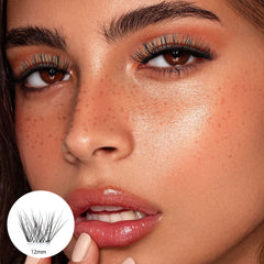 Lara svarta fransar - 14mm