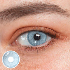 Lentes de contato de cor azul Mule