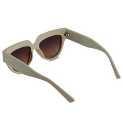 Ochelari de soare cu șampanie pătrați retro Rita