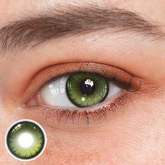 Lentes de contato coloridas verdes Yaqoot
