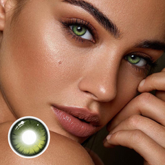 Lentes de contato coloridas verdes Yaqoot