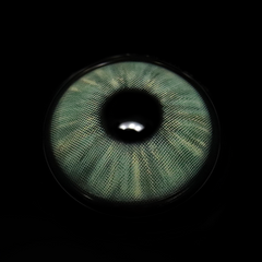 Lentes de contato verdes brilhantes Clover