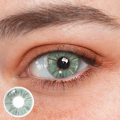 Lentes de contato verdes brilhantes Clover