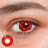 Cosplay Lucifer's Eye Red Prescription Colored Contact Lenses