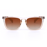 Żółte okulary przeciwsłoneczne Brenda Retro Square