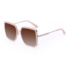 Óculos de Sol Geométricos Rosa Solange