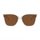 Duże srebrne okulary przeciwsłoneczne Camilla