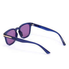Ochelari de soare Alana Retro Rotunzi albastri