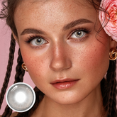 Lentes de contato coloridas cinza Calytrix