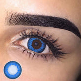 Lentilles de contact colorées bleues Alsephina