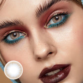 Lentilles de contact colorées sur ordonnance Pure Nature Marron Gris