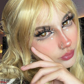 Cosplay Kinoko Brown Colored Contact Lenses