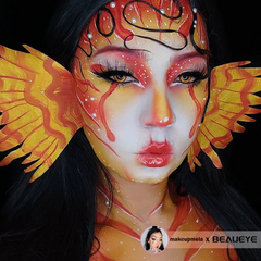 Cosplay Queen Yellow Brown Colored Contact Lenses
