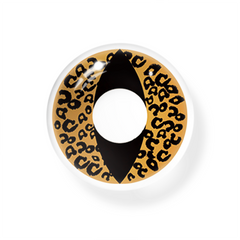 Lentes de contato de cor marrom leopardo olho de gato cosplay