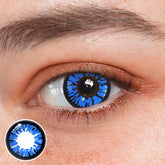 Cosplay cyberpunkblau gefärbte Kontaktlinsen