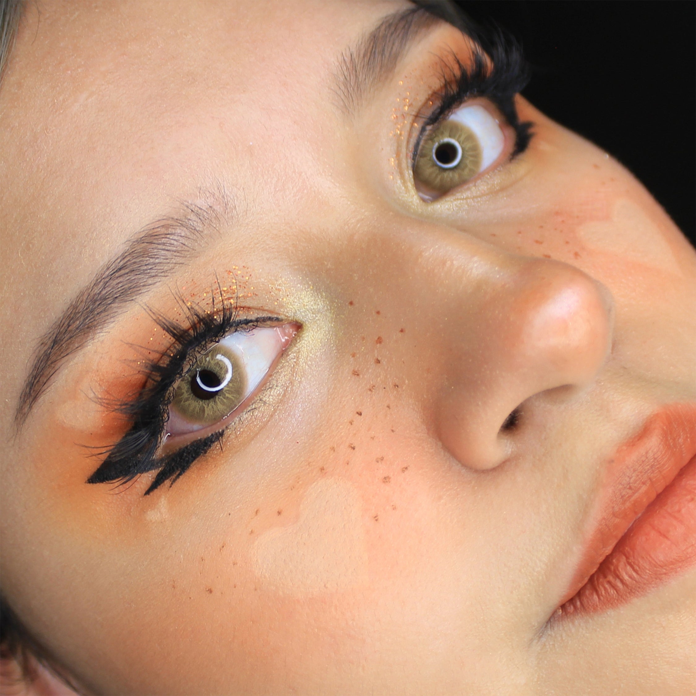 Love Story Pea Brown Prescription Colored Contact Lenses
