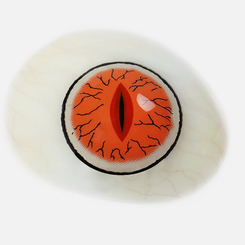 Cosplay Kibutsuji Muzan Red Colored Contact Lenses