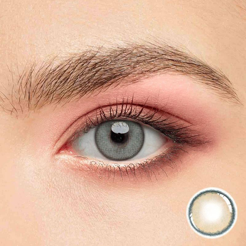 Lentilles de contact colorées sur ordonnance Sorayama Grey 