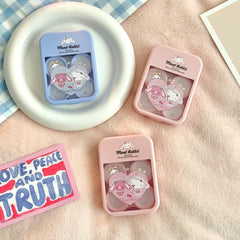 Husă pentru lentile de contact colorată Heartful Mend Rabbit