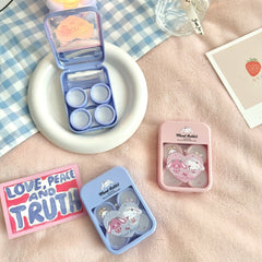 Husă pentru lentile de contact colorată Heartful Mend Rabbit