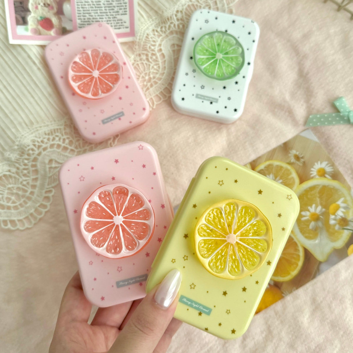 Fruit Slice Colored Contact Lens Case