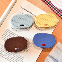 Retro Polka Dot Colored Contact Lens Case