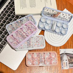 Cozy Bear Tea Party Colored Contact Lens Case
